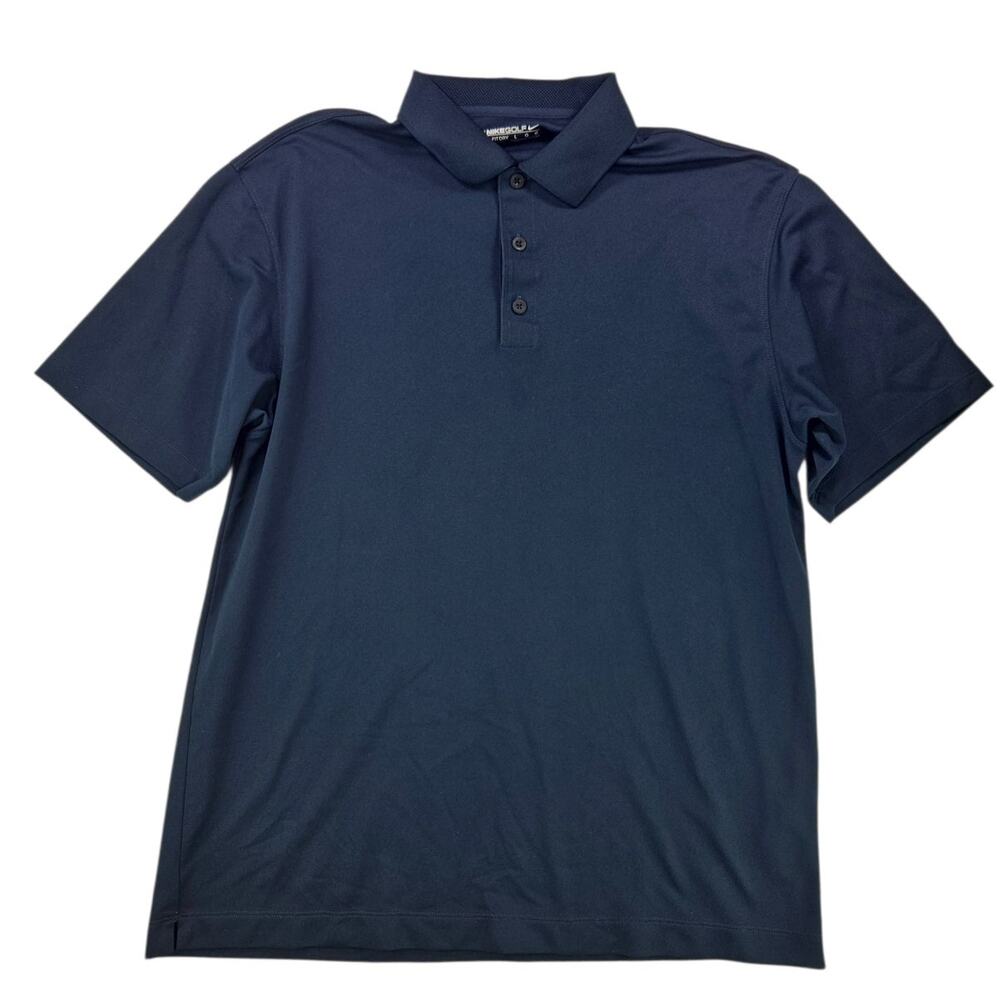 Nike Golf | Navy Blue DryFit Golf Shirt | Size Large